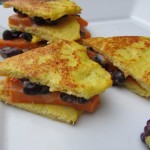 Cauliflower Quesadillas with Sweet Potatos & Black Beans