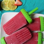 Vegan Strawberry Lemonade Popsicles 2