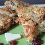 Paleo & Vegan White Chocolate Cranberry Scones