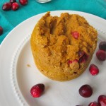 Gluten Free High Protein Pumpkin Cranberry Mug Cake